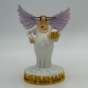 Westland Giftware Heavenly Humor Angel Beer Figurine Bill Abbott 21351 Boxed